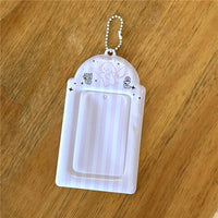 Thumbnail for Cute Puppy Angel Bowknot Kpop Keychain Photocard Holder - ArtGalleryZen