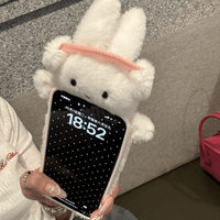 Thumbnail for Cute Rabbit Plush Furry iPhone Case - ArtGalleryZen