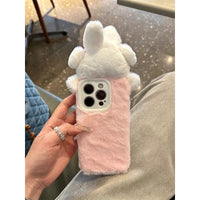Thumbnail for Cute Rabbit Plush Furry iPhone Case - ArtGalleryZen