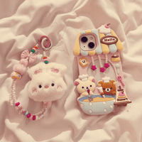 Thumbnail for Cute Rilakkuma Dessert House Hollow iPhone Case - ArtGalleryZen