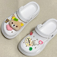 Thumbnail for Cute Rilakkuma Lucky Clover Sandals Decoration Shoe Charms - ArtGalleryZen