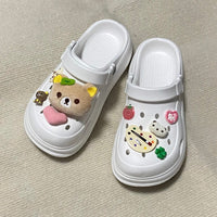 Thumbnail for Cute Rilakkuma Lucky Clover Sandals Decoration Shoe Charms - ArtGalleryZen