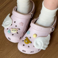 Thumbnail for Cute Rilakkuma Plush Wings Sandals Decoration Shoe Charms - ArtGalleryZen
