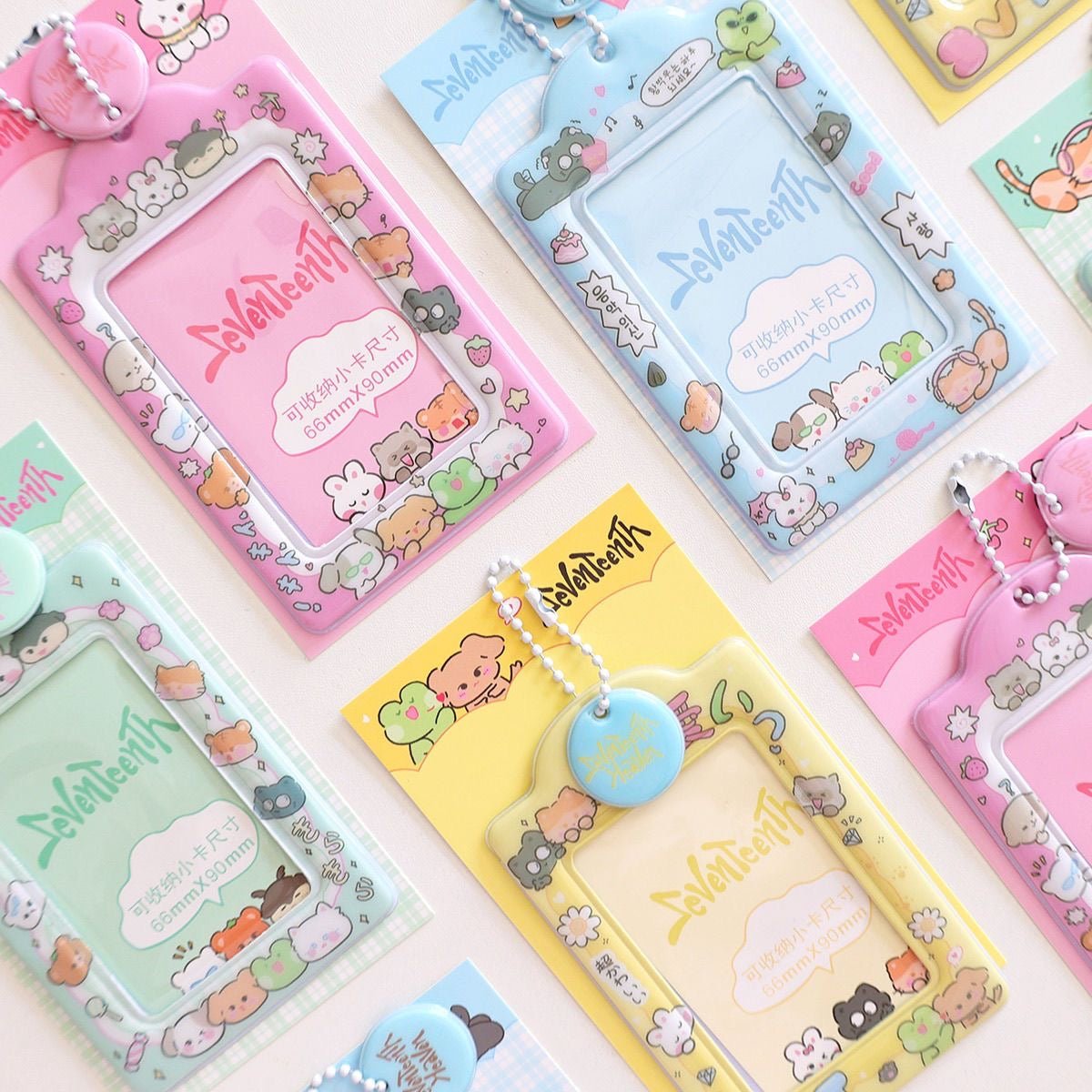 Cute SEVENTEEN Carat Kpop Keychain Photocard Holder - ArtGalleryZen