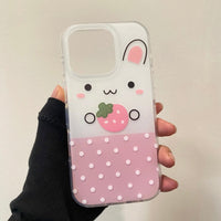 Thumbnail for Cute Strawberry Bunny iPhone Case - ArtGalleryZen