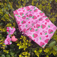 Thumbnail for Cute Strawberry Folding Umbrella - ArtGalleryZen