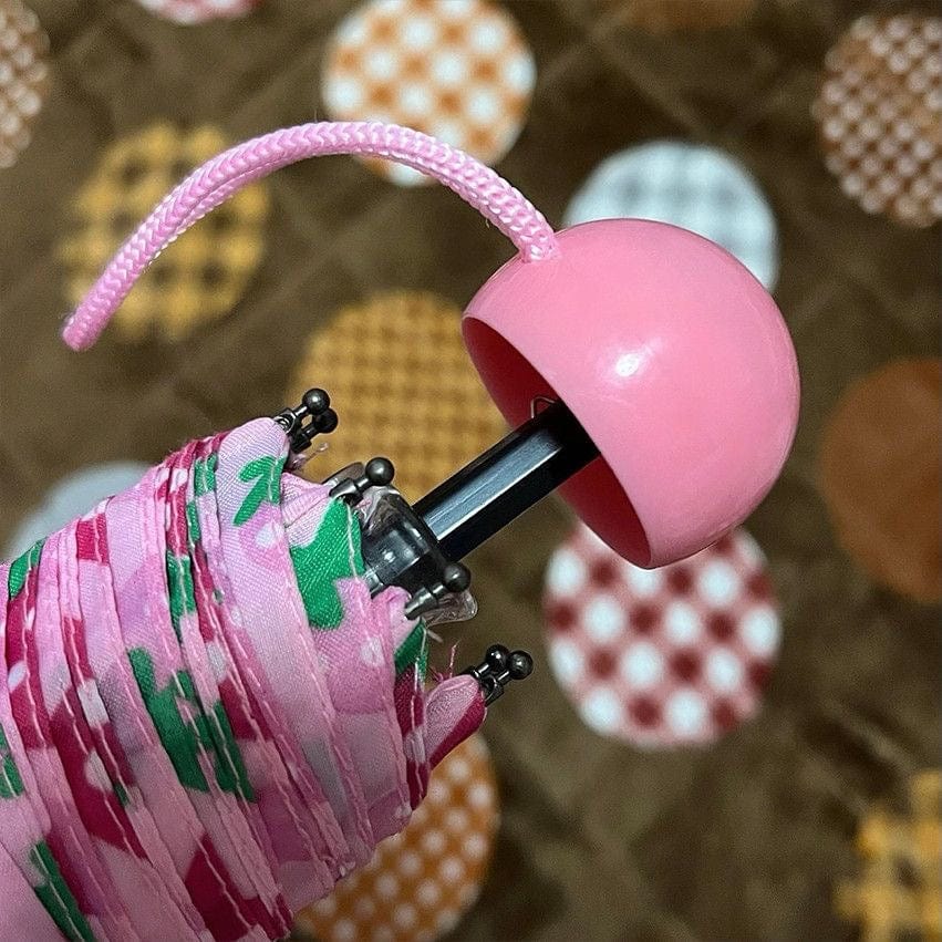 Cute Strawberry Folding Umbrella - ArtGalleryZen