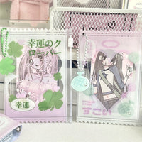 Thumbnail for Cute Strawberry Lucky Clover Candy Bag Kpop Keychain Photocard Holder - ArtGalleryZen