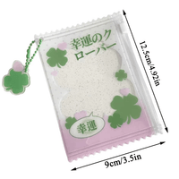 Thumbnail for Cute Strawberry Lucky Clover Candy Bag Kpop Keychain Photocard Holder - ArtGalleryZen