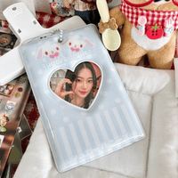Thumbnail for Cute Sugarbunnies Kpop Keychain Photocard Holder - ArtGalleryZen