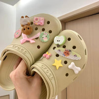 Thumbnail for Cute Sylvanian Bowknot Crocs Sandals Decoration Shoe Charms - ArtGalleryZen