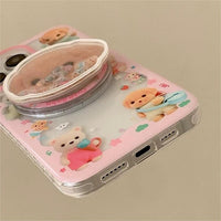 Thumbnail for Cute Sylvanian Families Puppy Shaker Magnetic Stand iPhone Case - ArtGalleryZen