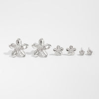 Thumbnail for Dainty 3 Pairs Flower Earrings Set - ArtGalleryZen