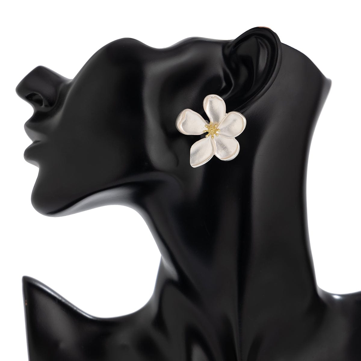 Dainty Gold Silver Plated Flower Stud Earrings - ArtGalleryZen
