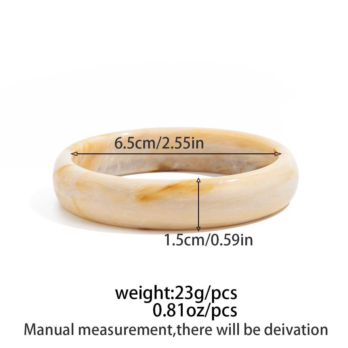 Dainty Gradient Resin Bangle Bracelet Set - ArtGalleryZen