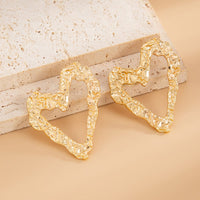 Thumbnail for Dainty Pleated Heart Stud Earrings - ArtGalleryZen