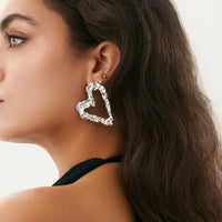 Thumbnail for Dainty Pleated Heart Stud Earrings - ArtGalleryZen