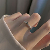 Thumbnail for Delicate S925 Silver Swan Open Ring - ArtGalleryZen