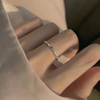 Thumbnail for Delicate S925 Silver Swan Open Ring - ArtGalleryZen