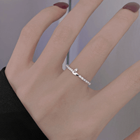 Thumbnail for Delicate S925 Silver Swan Open Ring - ArtGalleryZen