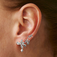 Thumbnail for Elegant 3 Pairs Bowknot Huggie Hoop Earrings Set - ArtGalleryZen