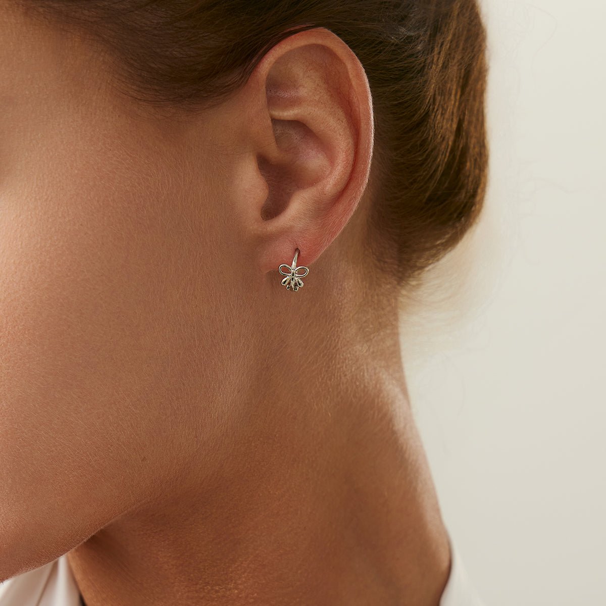 Elegant 3 Pairs Bowknot Huggie Hoop Earrings Set - ArtGalleryZen