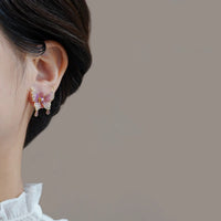 Thumbnail for Elegant Enamel Gradient Butterfly Earrings - ArtGalleryZen