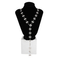 Thumbnail for Elegant Gold Silver Plated Bowknot Y Necklace - ArtGalleryZen