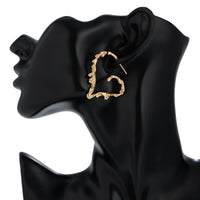 Thumbnail for Elegant Gold Silver Plated Melting Heart Stud Earrings - ArtGalleryZen