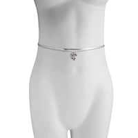 Thumbnail for Elegant Layered Bowknot Charm Herringbone Belly Chain Set - ArtGalleryZen