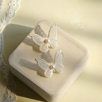 Thumbnail for Embroidery Lace Butterfly Earrings - ArtGalleryZen