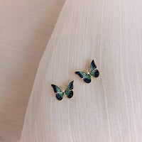 Thumbnail for Enamel Butterfly Earrings - ArtGalleryZen