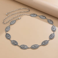 Thumbnail for Ethnic Style Carved Oval Waist Chain - ArtGalleryZen