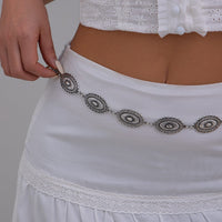 Thumbnail for Ethnic Style Carved Oval Waist Chain - ArtGalleryZen