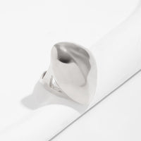 Thumbnail for Exaggerated Chunky Gold Silver Tone Glossy Ring - ArtGalleryZen