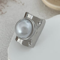 Thumbnail for Exaggerated Pearl Inlaid Knuckle Ring - ArtGalleryZen