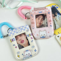 Thumbnail for Foldable Phone Shaped Photocard Holder Keychain - PVC Card Case - ArtGalleryZen