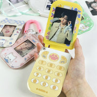 Thumbnail for Foldable Phone Shaped Photocard Holder Keychain - PVC Card Case - ArtGalleryZen