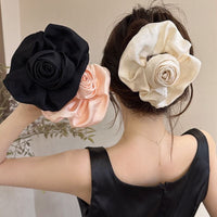 Thumbnail for French Temperament Rose Flower Hair Claw Clip - ArtGalleryZen