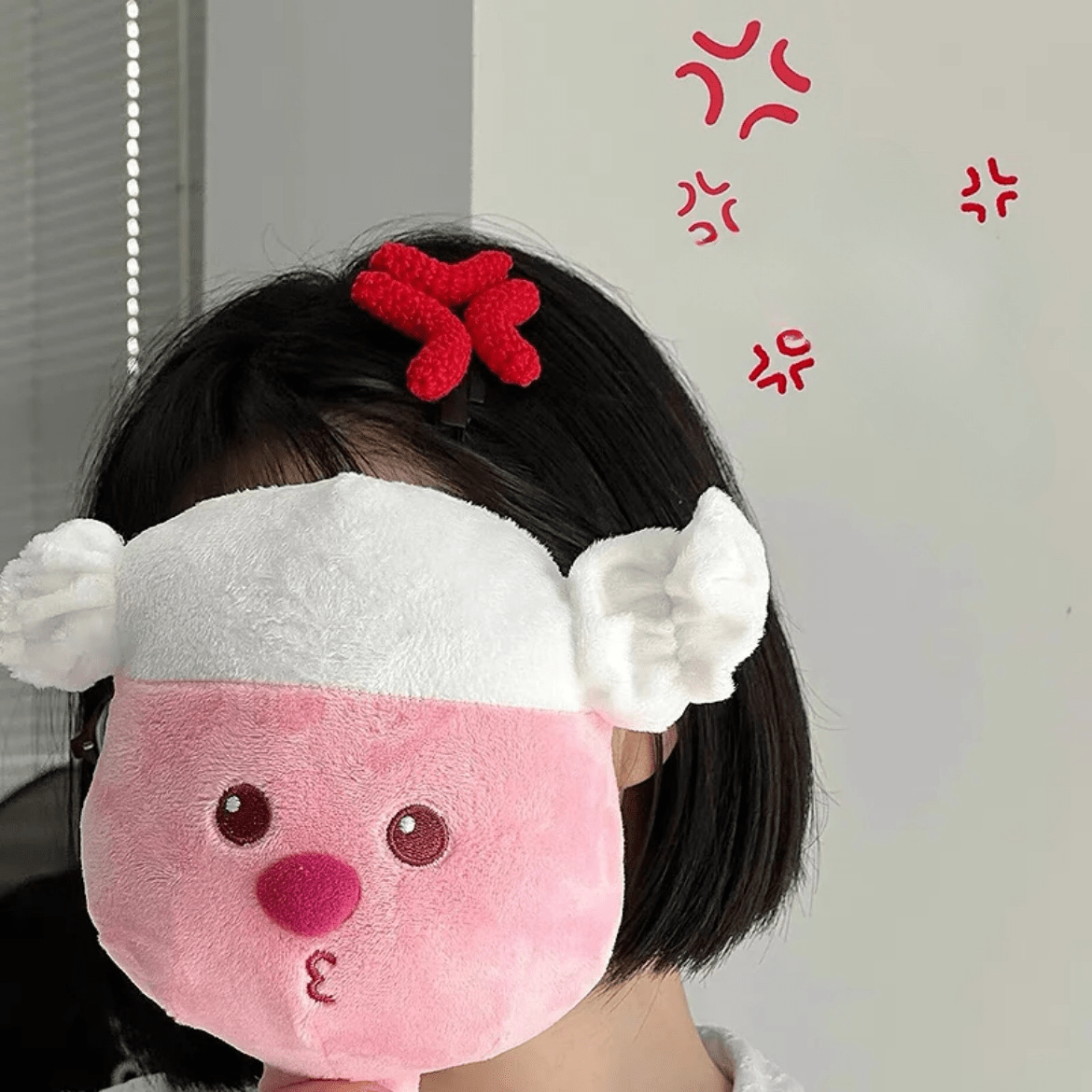 Funny Angry Sweating Water Drop Knitted Hair Clip - ArtGalleryZen