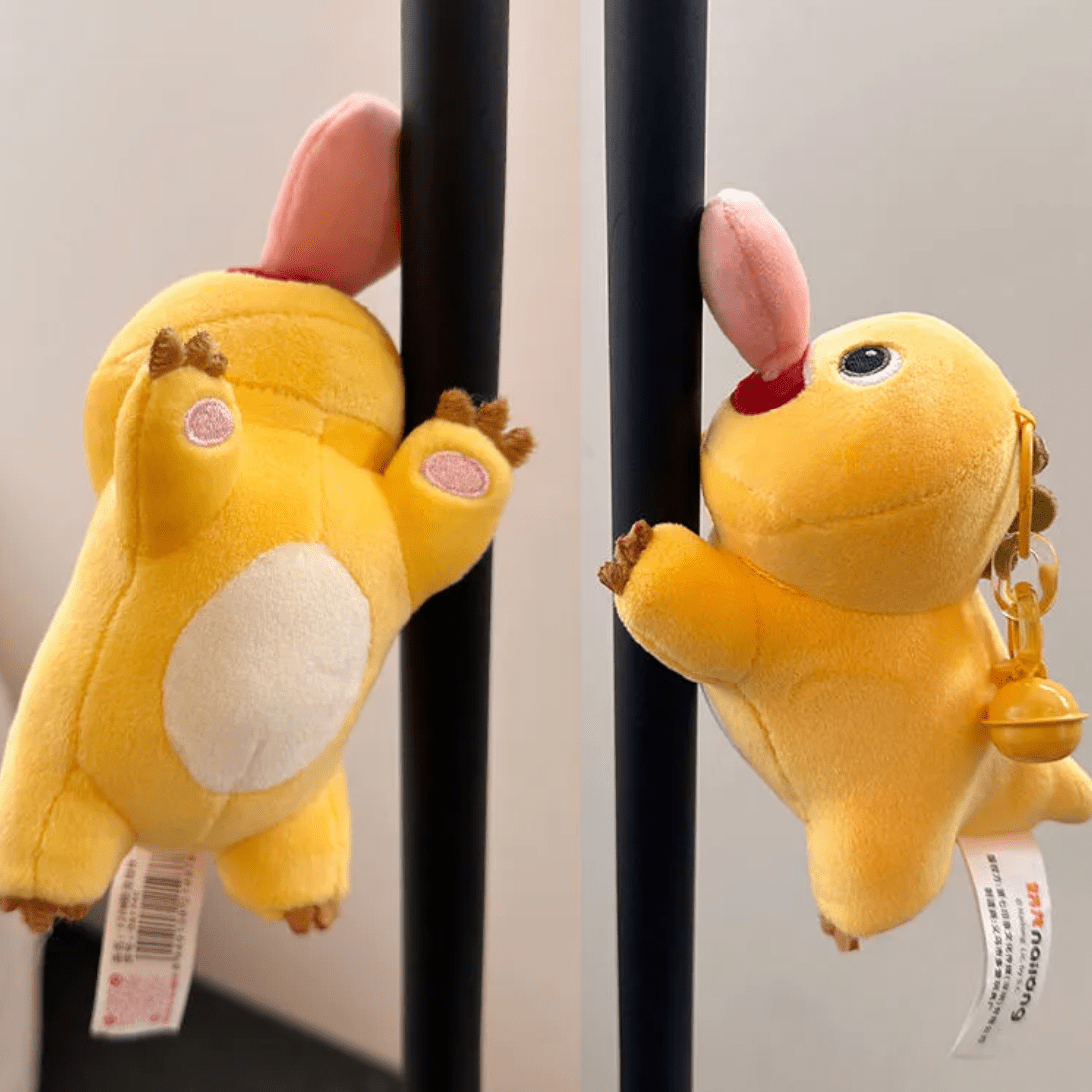 Funny Magnetic Big Tongue Plush Dragon Keychain Doll - ArtGalleryZen