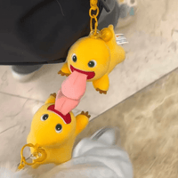 Thumbnail for Funny Magnetic Big Tongue Plush Dragon Keychain Doll - ArtGalleryZen