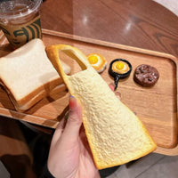 Thumbnail for Funny Toast Bread Silicone iPhone Case With Stand - ArtGalleryZen