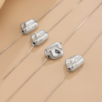 Thumbnail for Geometric 2pcs Irregular Pattern Charm Long Chain Necklace Set - ArtGalleryZen