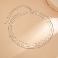 Thumbnail for Geometric 3pcs Figaro Saturn Belly Chain Set - ArtGalleryZen