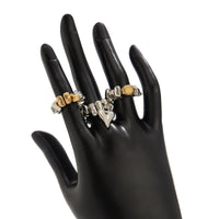 Thumbnail for Geometric 3pcs Heart Charm Irregular Beaded Ring Set - ArtGalleryZen