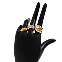 Thumbnail for Geometric 4pcs Gold Silver Plated Open Ring Set - ArtGalleryZen