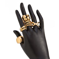 Thumbnail for Geometric 5pcs Chunky Hollow Waterdrop Open Ring Set - ArtGalleryZen