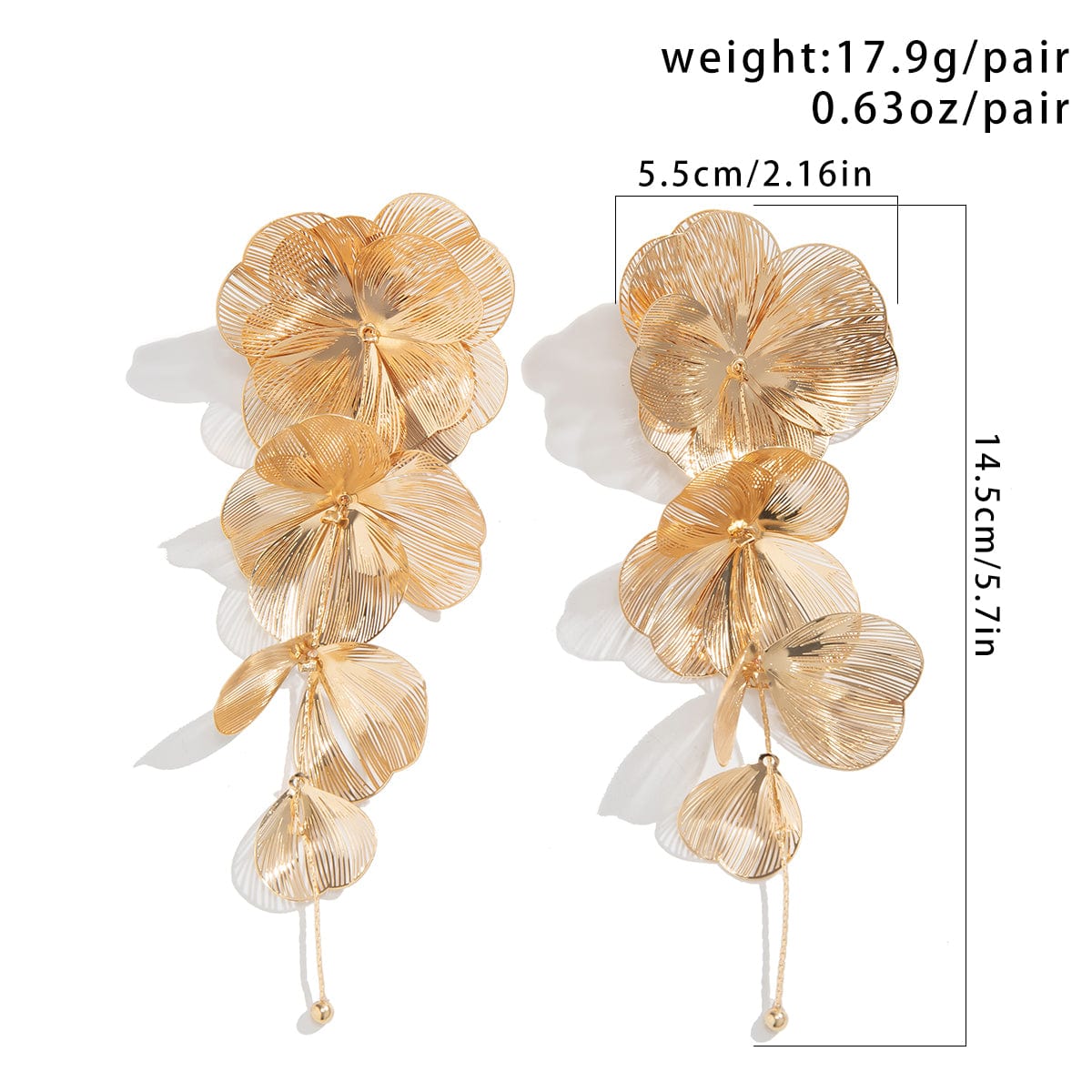 Geometric Chunky Abstract Floral Tassel Earrings - ArtGalleryZen
