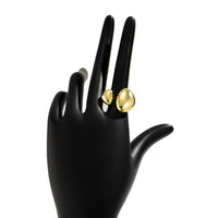 Thumbnail for Geometric Chunky Asymmetric Pattern Open Ring - ArtGalleryZen